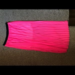 Hot Pink sheer skirt